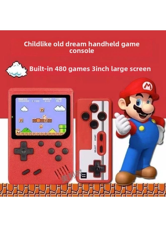 SUP Handheld Large Screen Game Machine Double FC Classic Super Mary Home TV Game Machine Retro Nostalgia-Product Color:Single 2.8inch-Model:400 In One White - Image 3