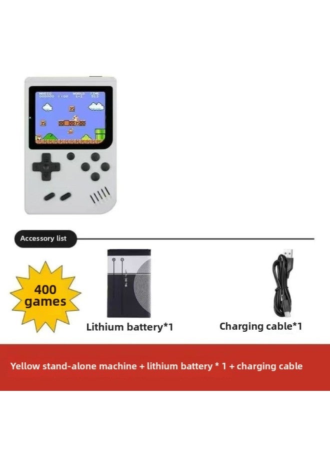 SUP Handheld Large Screen Game Machine Double FC Classic Super Mary Home TV Game Machine Retro Nostalgia-Product Color:Single 2.8inch-Model:400 In One White - Image 1