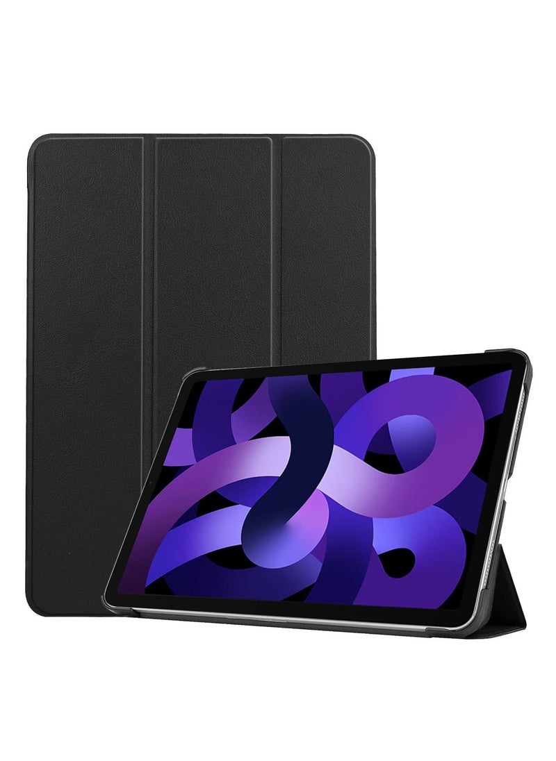 Leather Shell Shockproof Case for iPad Air 11 Inch 2024 Black - Image 1