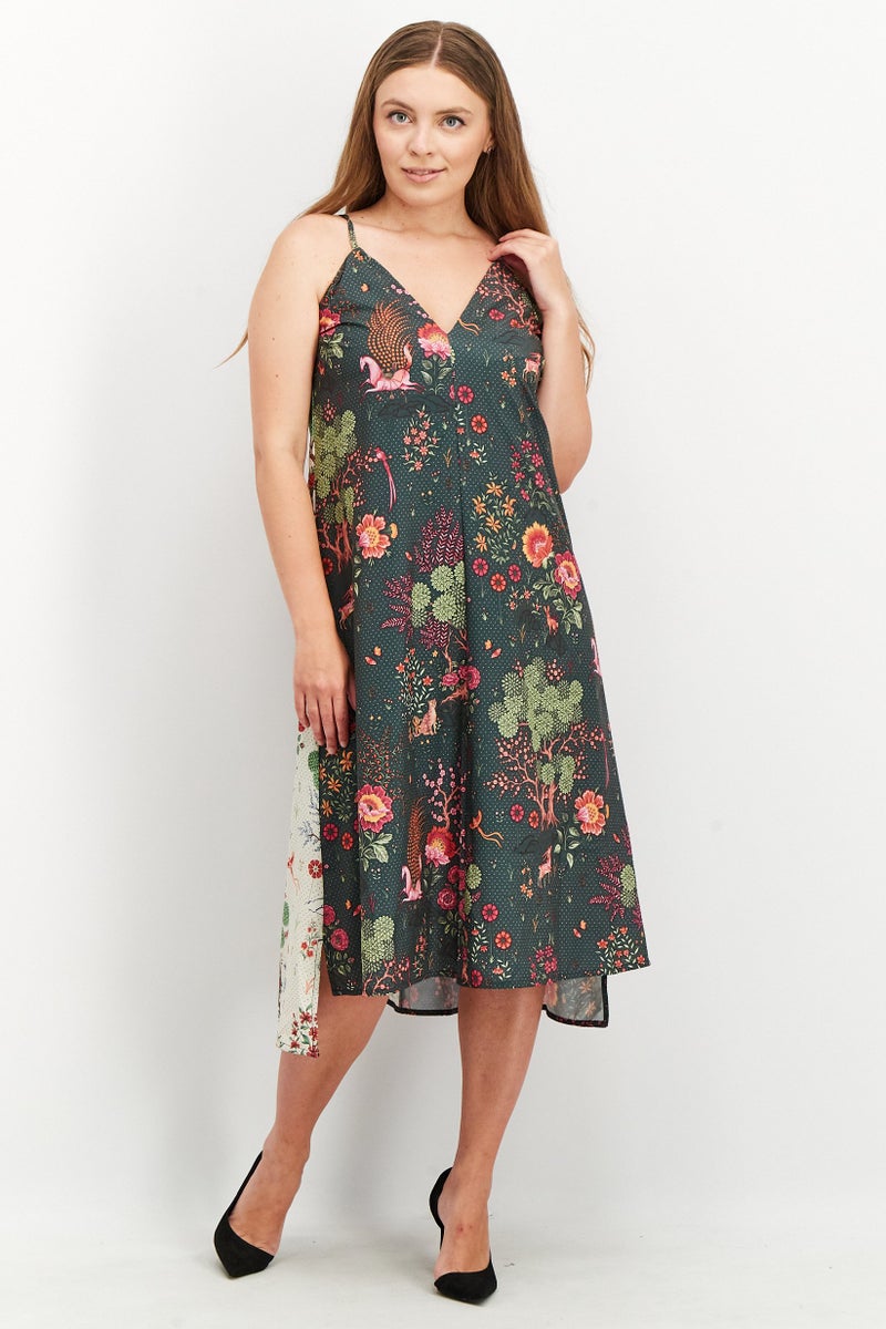 PUMA Puma x Liberty Women Floral Print Midi Dress, Multicolor  - Image 1