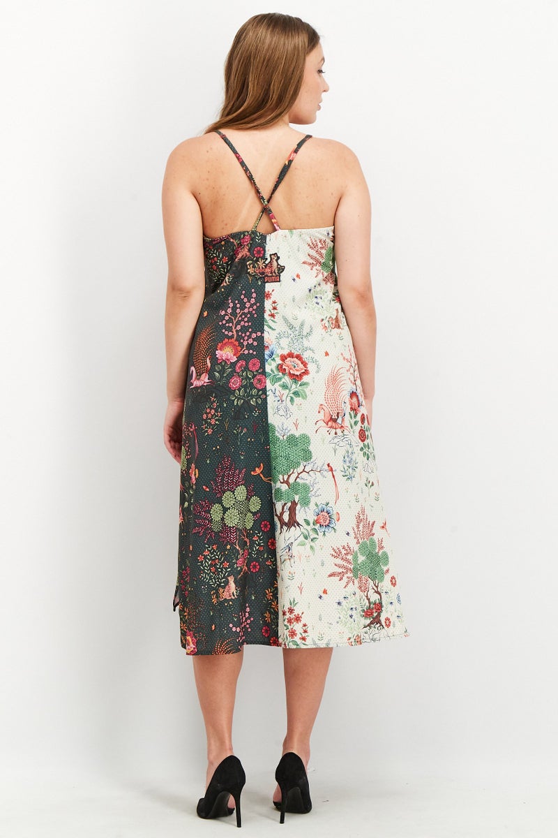 PUMA Puma x Liberty Women Floral Print Midi Dress, Multicolor  - Image 2