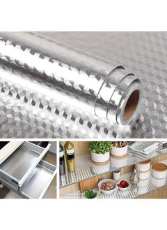 X spring Kitchen Oil Proof Wallpaper, Kitchen Stickers Self Adhesive Kitchen Aluminum Foil Stickers Waterproof, Kitchen Backsplash Wallpaper Stickers For Kitchen, Cupboard, Wall, Stove (0.4M X 5M)  - Image 1