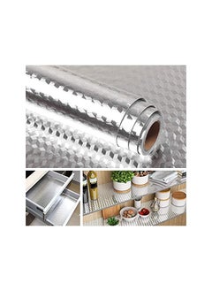 X spring Kitchen Oil Proof Wallpaper, Kitchen Stickers Self Adhesive Kitchen Aluminum Foil Stickers Waterproof, Kitchen Backsplash Wallpaper Stickers For Kitchen, Cupboard, Wall, Stove (0.4M X 5M)  - Image 2