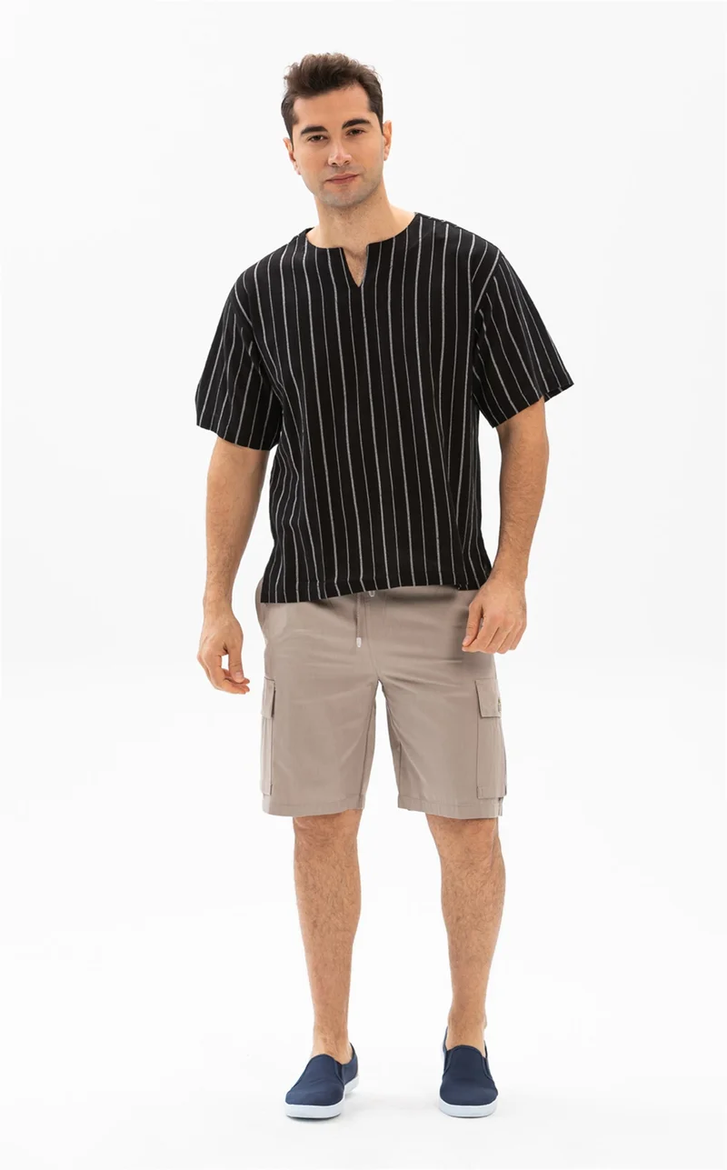 اليش شيل بيزي Gabardine Elastic Men's Shorts Mink Vzn