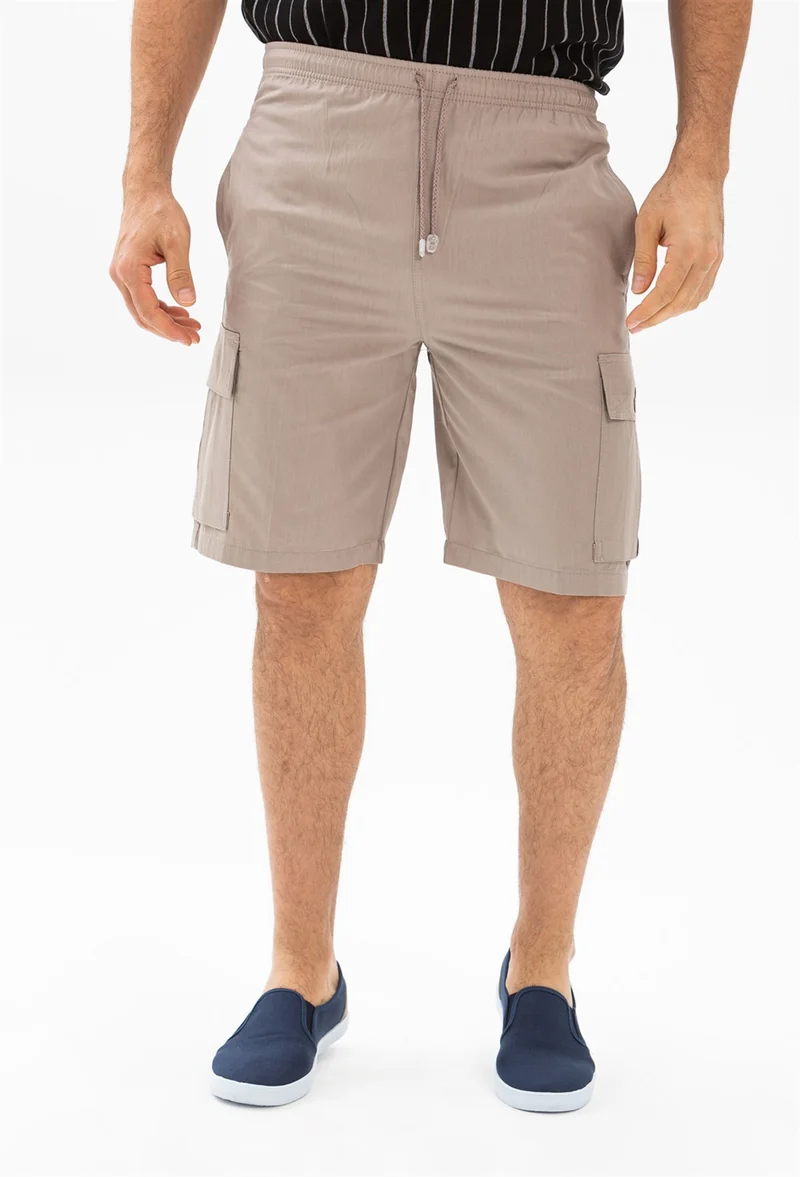 اليش شيل بيزي Gabardine Elastic Men's Shorts Mink Vzn