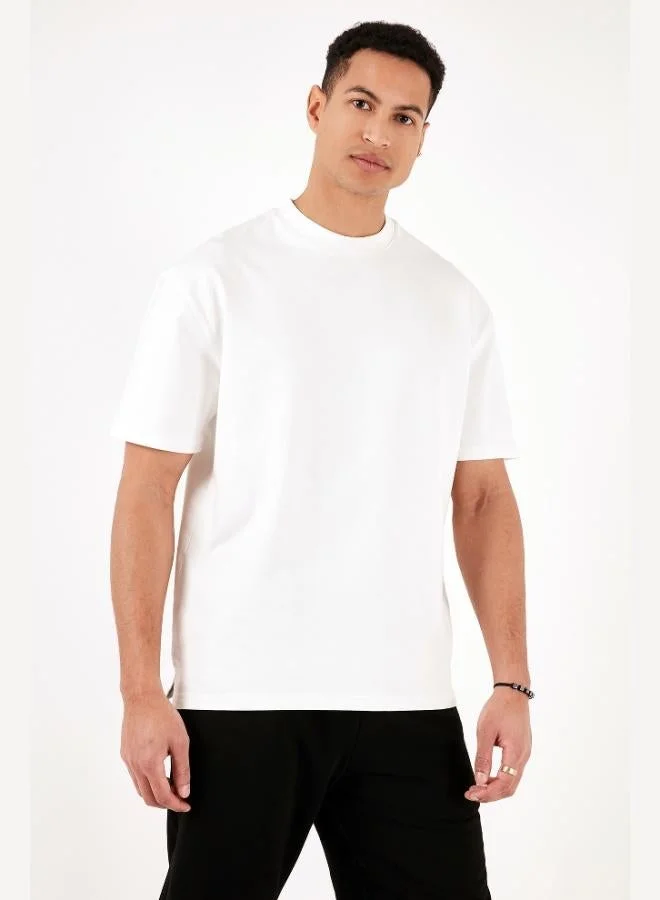 Buratti  Buratti Cotton Crew Neck Relaxed Fit Basic T Shirt Men's T SHIRT 5902610 for Men | Best Price UAE