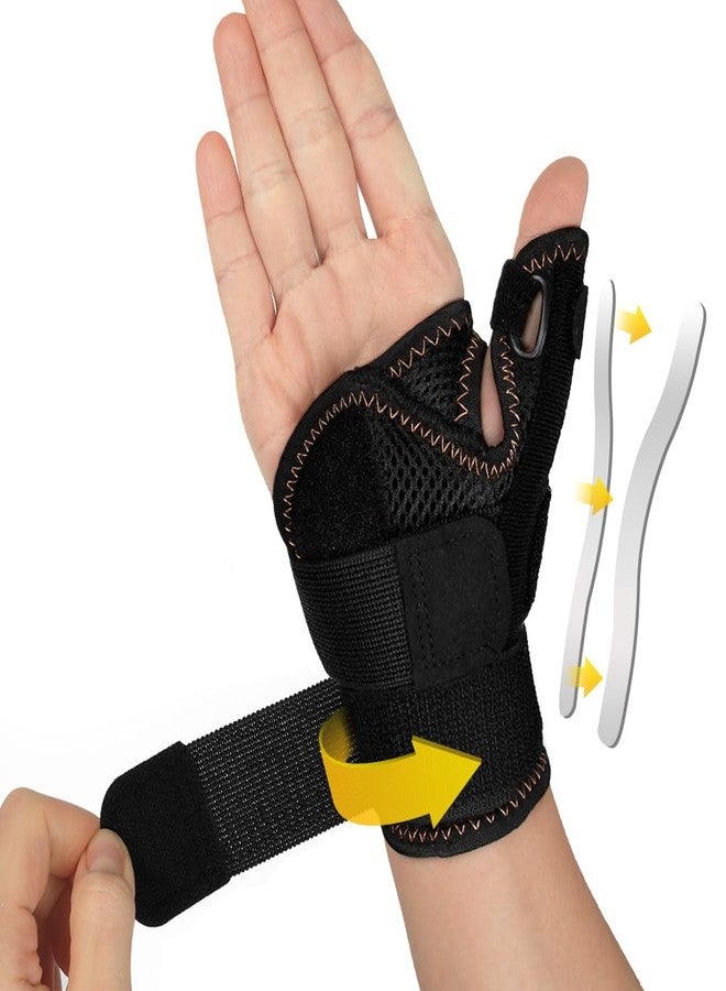 FITTOO Copper Infused Thumb & Wrist Brace for Men and Women - Comfortable CMC Thumb Brace Spica Splint for Pain Relief, Tendonitis, Right & Left Hand - Universal Size - Image 1