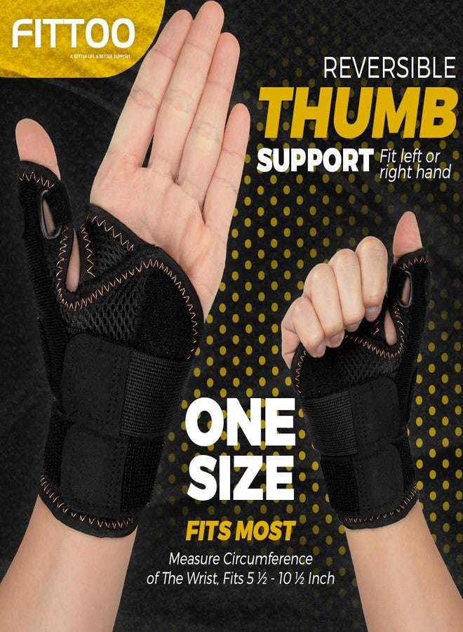 FITTOO Copper Infused Thumb & Wrist Brace for Men and Women - Comfortable CMC Thumb Brace Spica Splint for Pain Relief, Tendonitis, Right & Left Hand - Universal Size - Image 5