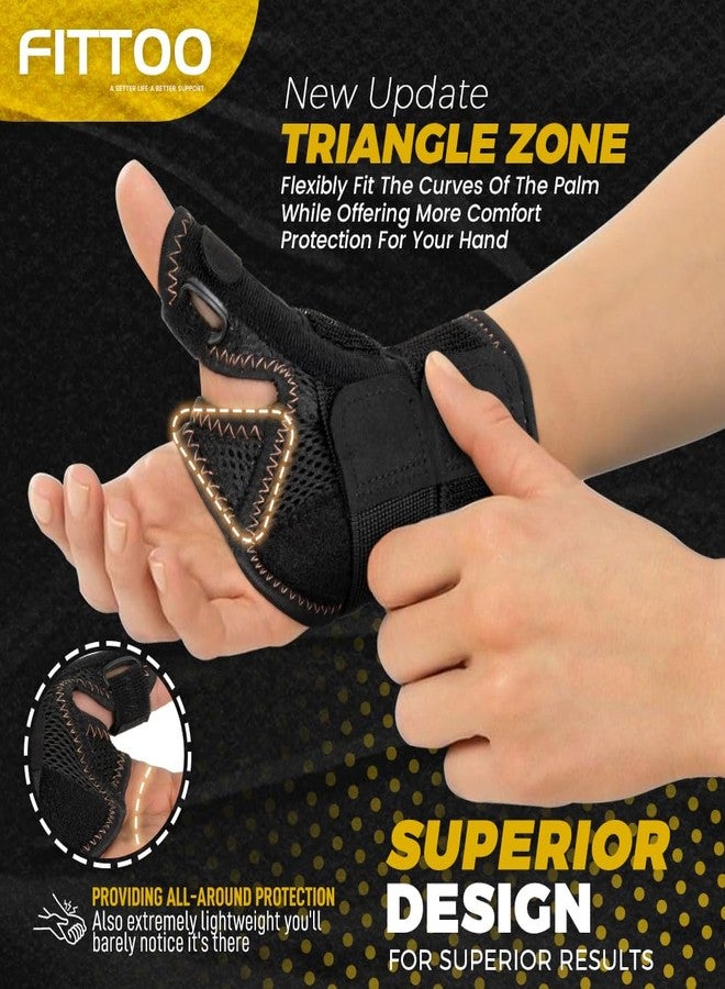 FITTOO Copper Infused Thumb & Wrist Brace for Men and Women - Comfortable CMC Thumb Brace Spica Splint for Pain Relief, Tendonitis, Right & Left Hand - Universal Size - Image 4