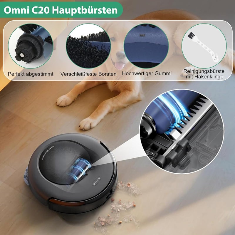 Bpbdzz 32 Piece Accessory Set for Eufy Omni C20 Robot Vacuum Cleaner - Includes 2 Main Brushes, 4 HEPA Filters, 6 Mop Heads, 6 Side Brushes, 6 Dust Bags, 6 Fragrance Tablets, 1 Cleaning Brush - Image 3