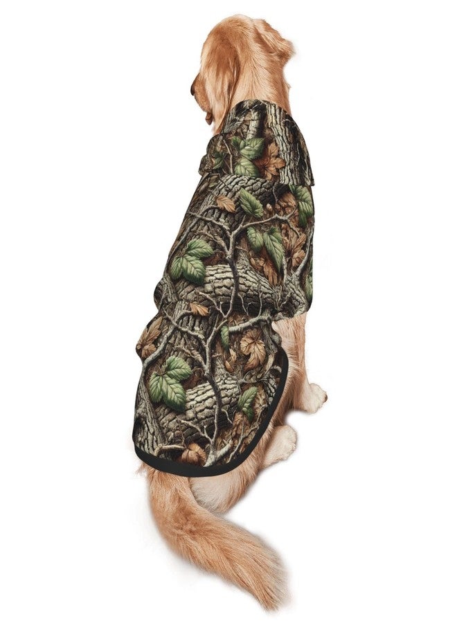 Quarvynox Outdoor Camouflage Dog Hoodie for Medium and Large Dogs, Dog Sweatshirt with Leash Hole Design for Safety Medium - Image 1