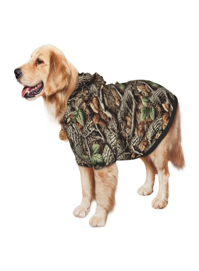 Quarvynox Outdoor Camouflage Dog Hoodie for Medium and Large Dogs, Dog Sweatshirt with Leash Hole Design for Safety Medium - Image 5
