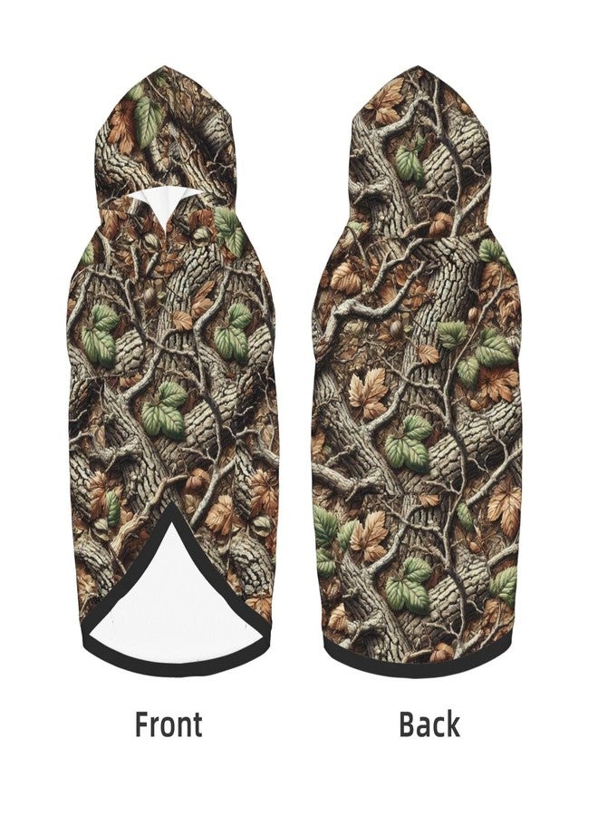 Quarvynox Outdoor Camouflage Dog Hoodie for Medium and Large Dogs, Dog Sweatshirt with Leash Hole Design for Safety Medium - Image 2