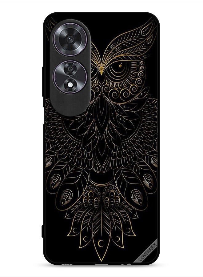 Covernex Oppo A60 Protective Case Cover Modern Floral Owl Art - Image 1