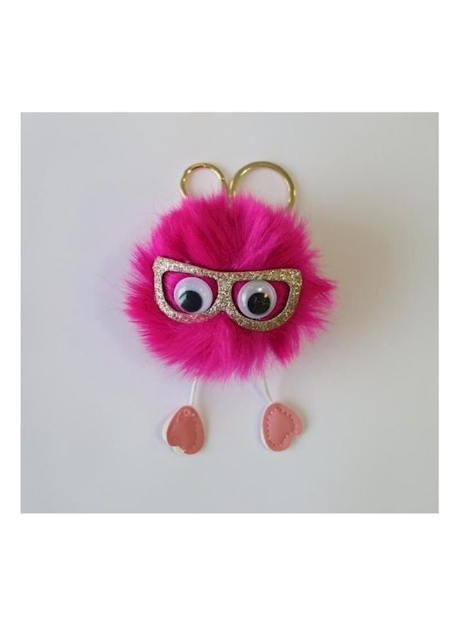 NIBEMINENT Fluffy Pompom Ball Key Chain