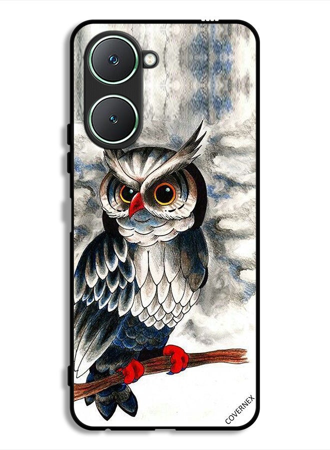 Covernex Vivo Y18i 4G Protective Case Cover Owl Drawing Art - Image 1