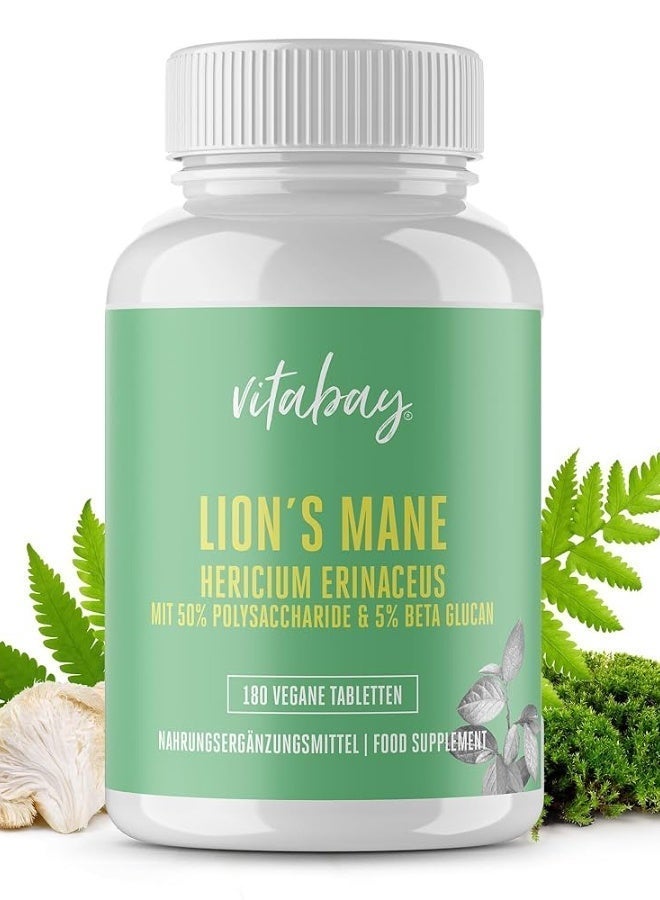 Vitabay Lion's Mane 60,000 mg - 180 vegan tablets - Image 1