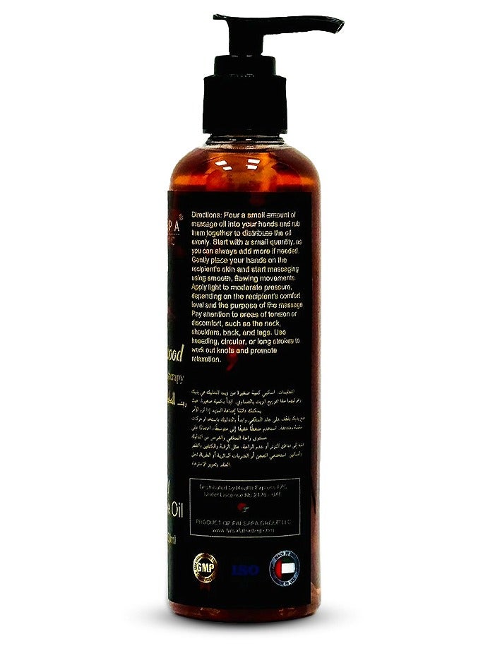 MEDSPACLINIC Sandalwood Massage Oil 250ml - Aromatherapy Blend for Relaxation and Deep Tissue Massage. - Image 2