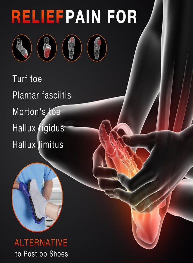 أريس نعل داخلي من ألياف الكربون من ARRIS (زوج واحد) - نعل داخلي من ألياف الكربون لأصابع القدم في ملاعب العشب، وكسور القدم، وتيبس إبهام القدم، ومحدودية الحركة - نعل داخلي صلب للأحذية الرياضية - حذاء ما بعد الجراحة، مقاس 8.77 بوصة للرجال 5، وللنساء 6 - Image 2