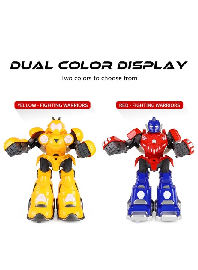 لعبة روبوت ذكية للتحكم عن بعد - 2.4 جيجا هرتز RC ومستشعر إيماءات، أضواء LED، تأثيرات صوتية، وضع اللعب المزدوج، لعبة تعليمية للأطفال من سن 3 سنوات فما فوق (أحمر) - Image 5