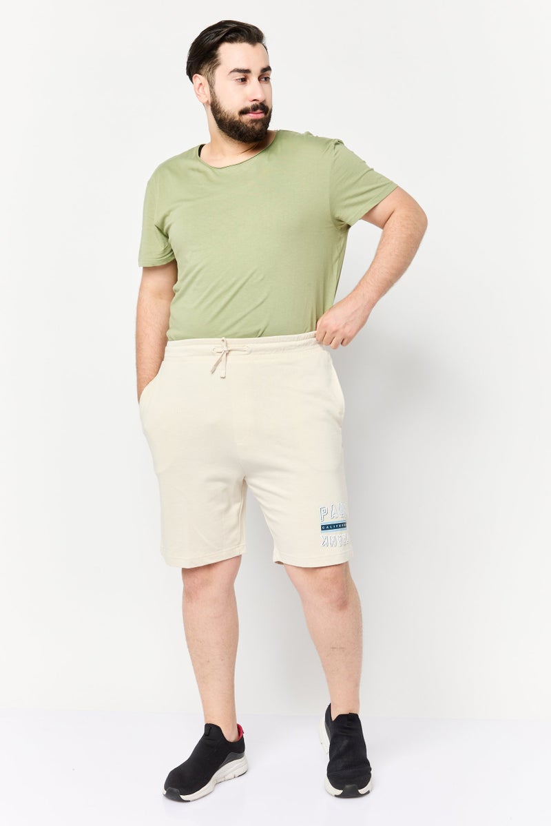 Paul Frank Men Graphic Print Basic Shorts, Beige - Image 4