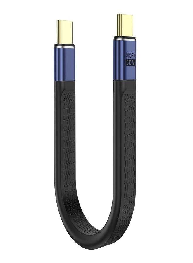 MoKo 5 inch USB-C Cable - 40Gbps, 240W, 8K@60Hz - USB4 Compatible with Thunderbolt 4/3 - Supports OTG, 8K Display - Image 1