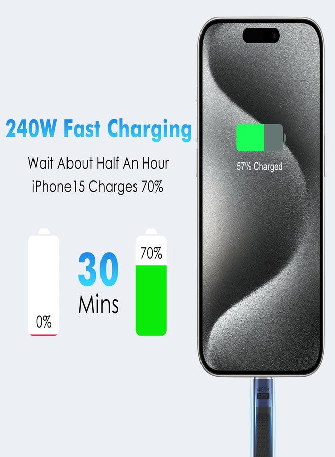 MoKo 5 inch USB-C Cable - 40Gbps, 240W, 8K@60Hz - USB4 Compatible with Thunderbolt 4/3 - Supports OTG, 8K Display - Image 4