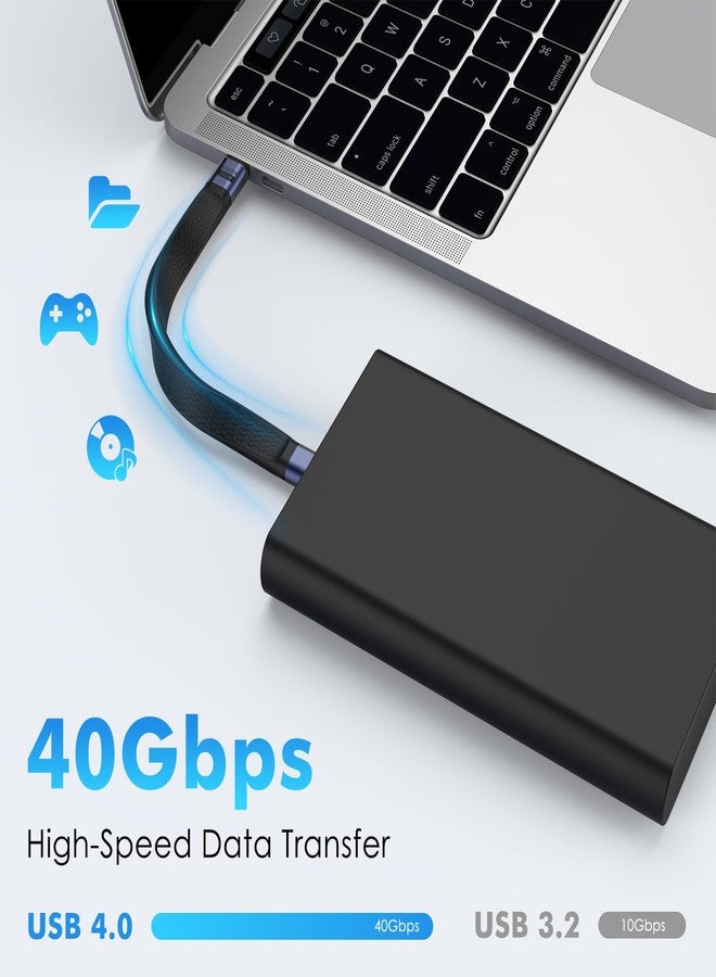 MoKo 5 inch USB-C Cable - 40Gbps, 240W, 8K@60Hz - USB4 Compatible with Thunderbolt 4/3 - Supports OTG, 8K Display - Image 2
