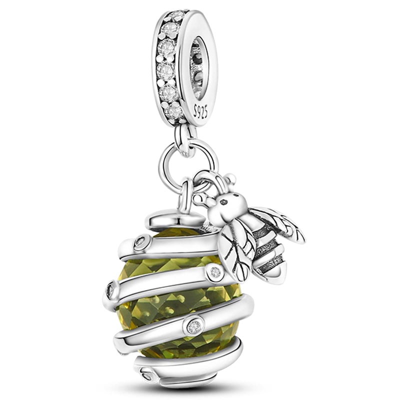 MULA 925 Sterling Silver Charms for Bracelets and Necklaces Family Letters Dangle Pendants Airplane Travel Beads Family Tree Jewelry Charms for Women - Image 1