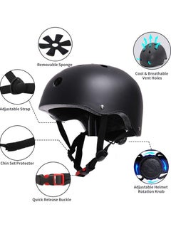 Gerenic Kids Helmet Set, Adjustable Kids Helmet and Knee & Elbow Pads & Wrist Guards, Kids Protective Gear Set for 3-5-8yrs, for Bicycle, Roller Skating, Scooter, and more  - Image 3