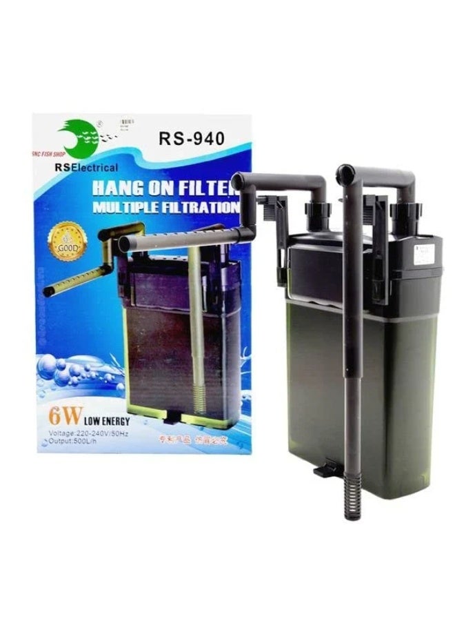 RS Electrical Hang-On Aquarium Filter – (RS-920 / RS-930 / RS-940) – 6W Power, Multi-Stage Filtration for Fish Tanks - Image 3