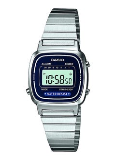 CASIO Women's Stainless Steel Digital Wrist Watch LA670WA-2DF - Silver 