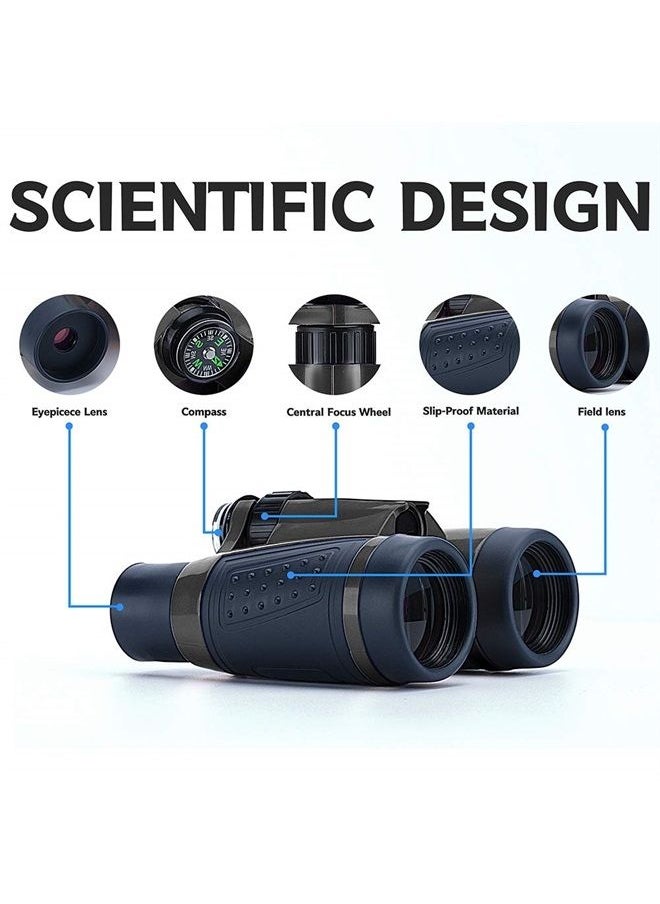 Vanstarry Compact Binoculars for Kids Bird Watching Hiking Camping Fishing Accessories Gear Essentials Best Toy Gifts for Boys Girls Children Toddler Waterproof 5X30 Optical Lens Including Compass  - Image 3