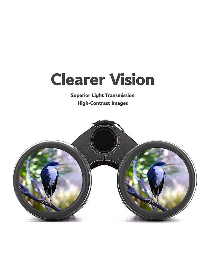 Vanstarry Compact Binoculars for Kids Bird Watching Hiking Camping Fishing Accessories Gear Essentials Best Toy Gifts for Boys Girls Children Toddler Waterproof 5X30 Optical Lens Including Compass  - Image 5