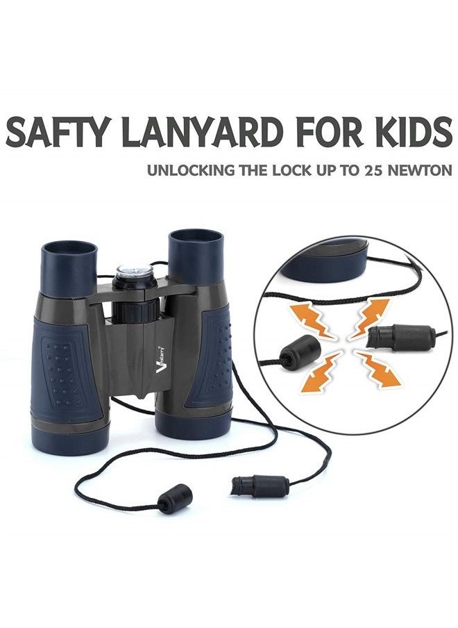 Vanstarry Compact Binoculars for Kids Bird Watching Hiking Camping Fishing Accessories Gear Essentials Best Toy Gifts for Boys Girls Children Toddler Waterproof 5X30 Optical Lens Including Compass  - Image 2