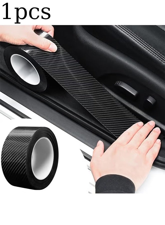 KANGLI 1PCS Anti-Scratch Anti-Collision Adhesive Strip Car Door Edge Guard Protector Strip Car Door Scuff Plate Protectors Black Matte Tape for Rear Bumper/Door - Image 1