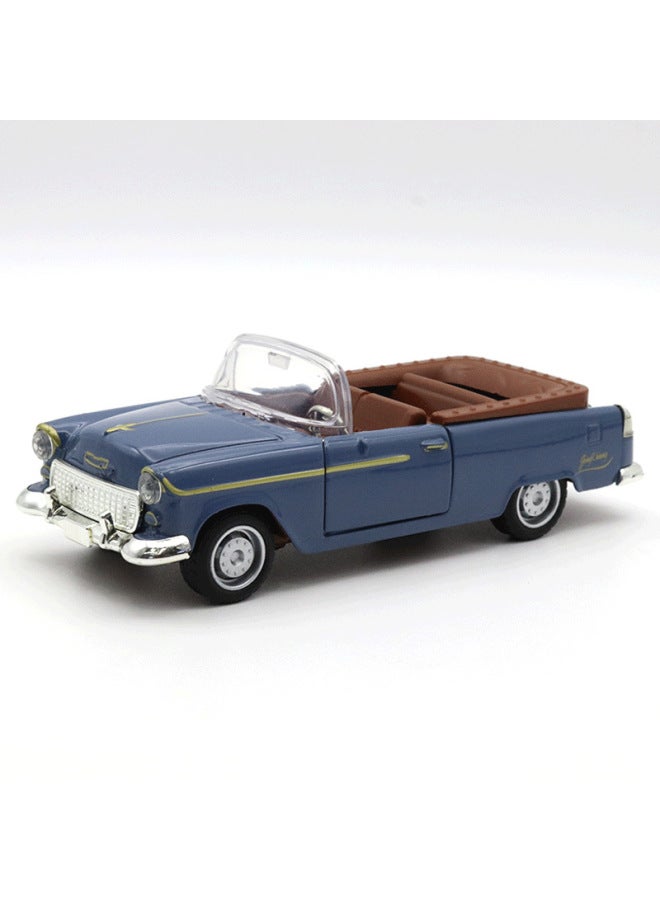 1:32 Alloy Classic Car Model Children's Toy Car Decoration Pull Back Car Model Boy Toy-Color:Blue - Image 1