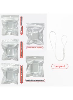 Generic Tpu Transparent Earphone Set Material For Apple Bluetooth Headset Pro2 Generation Airpods Bluetooth Headset Protective Cover-Color:TPU Soft Shell + Pearlescent Bag + Lanyard-Applicable Model:Airpods (pro--with Ear Hooks) Third Generation  - Image 1