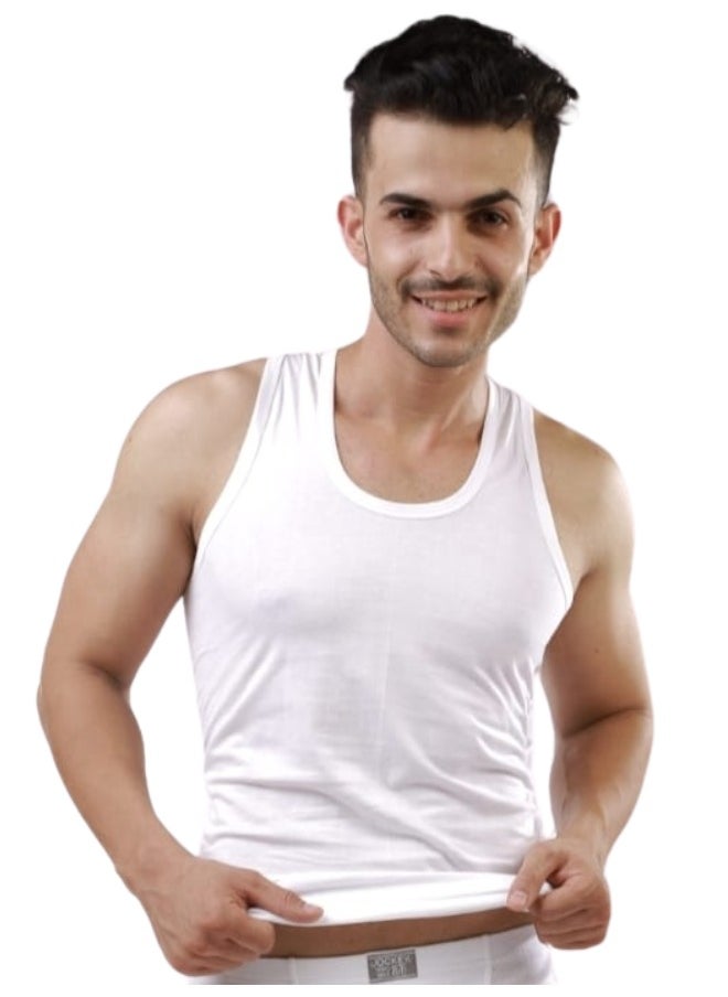 BRIDA - Brando Men's Cotton Combo: Comfy Breathable Round Neck (Vest) & Premium Comfortable Briefs (Dude)- Colours May Vary - Image 1