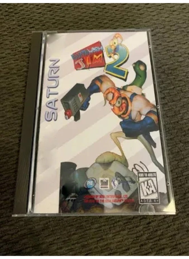General Earth Worm Jim 2 console game disc box comes with a bonus disc, a retro classic optical drive direct reading adaptation.  - Image 1