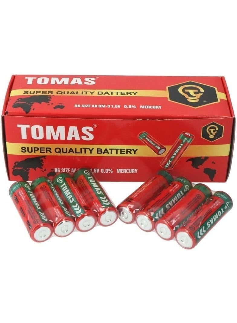 بطاريات TOMAS AA 1.5 فولت R6S UM-3، خالية من الزئبق 0.0% - عبوة من 40 - Image 4