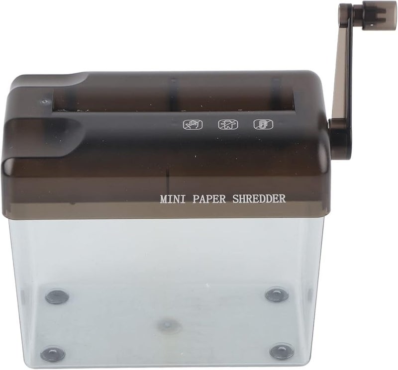 Grey Manual Paper Shredder Portable Hand Shredder For Home Office Documents Notes Bills - Image 2