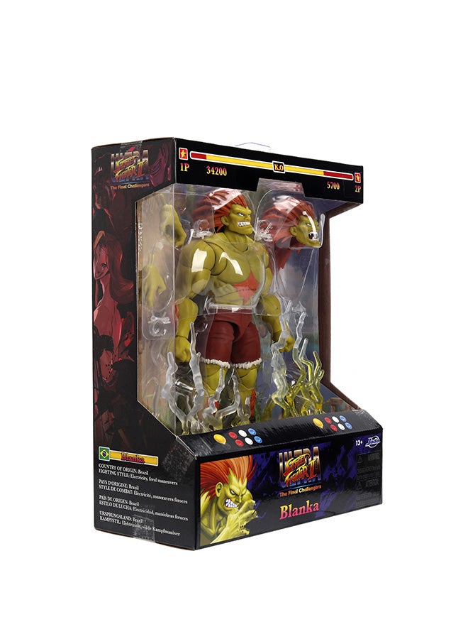 Jada Toys Street Fighter Blanka Figure (19 cm) - Movable Collectible and Action Figure from Street Fighter 2: The Final Challengers, with Alternative Head, Hands and Accessories, from 13 Years - Image 4