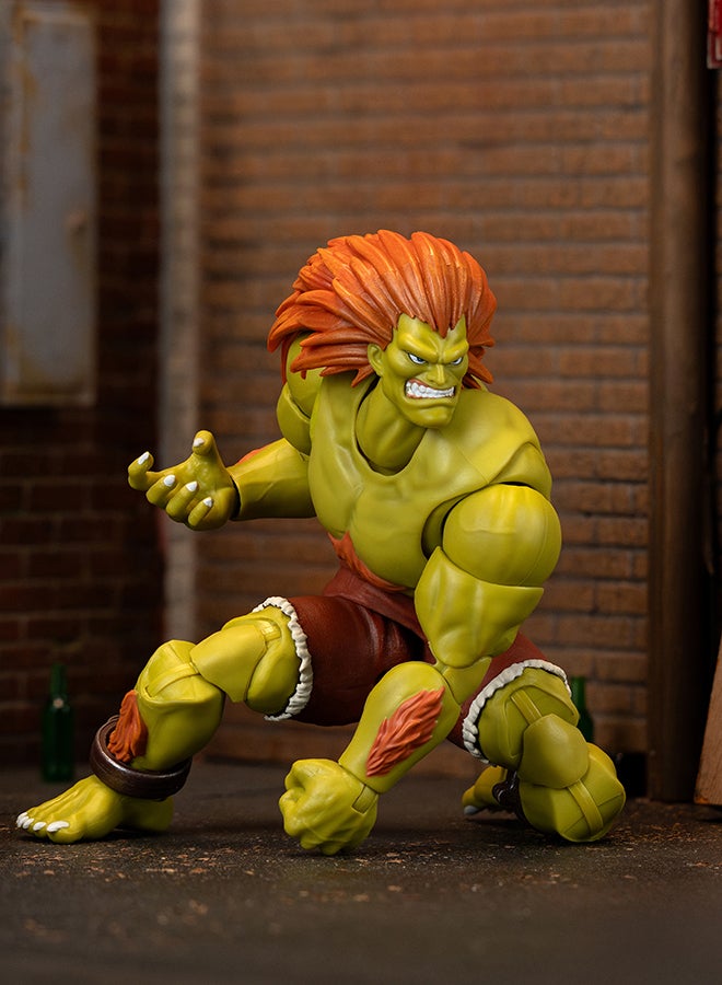 Jada Toys Street Fighter Blanka Figure (19 cm) - Movable Collectible and Action Figure from Street Fighter 2: The Final Challengers, with Alternative Head, Hands and Accessories, from 13 Years - Image 5
