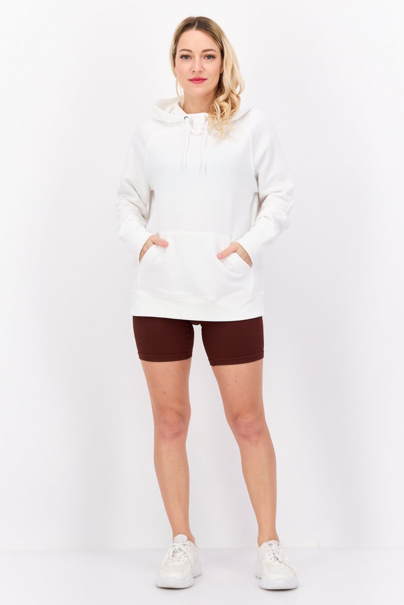 Champion Women Sportswear Fit Long Sleeve Outdoor Sweatshirt, White  - Image 4