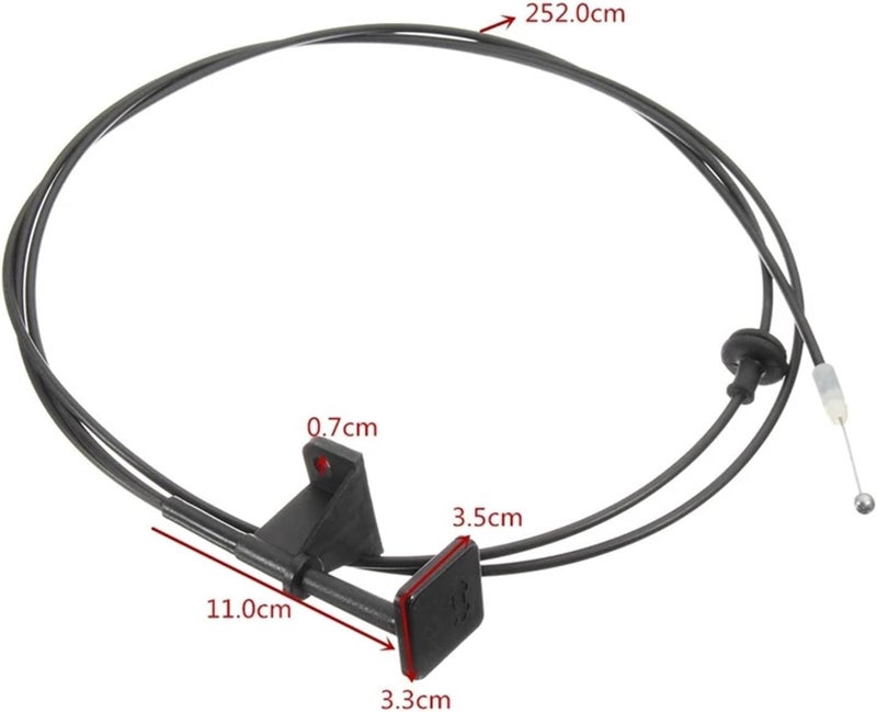 Wivplex Hood Release Cable for Honda Civic 1996-2000 - Image 2
