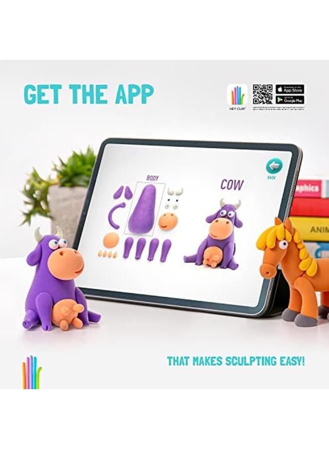 هاي كلاي ديي دوجي البلاستيك الإبداعي النمذجة الهواء الجاف الطين للأطفال 3 علب - Image 2