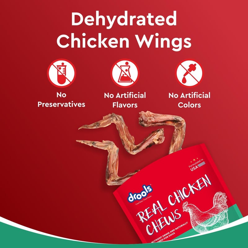 Drools Real Chicken Chews - Dehydrated Chicken Wings for Dogs - Image 4