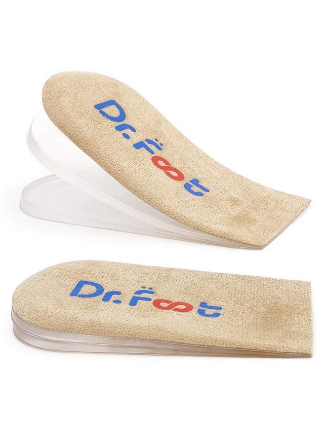 Dr.Foot Adjustable Orthopedic Heel Lift Inserts, Height Increase Insole for Leg Length Discrepancies, Heel Spurs, Heel Pain, Sports Injuries, and Achilles tendonitis (Beige, 3 Layers) - Image 1