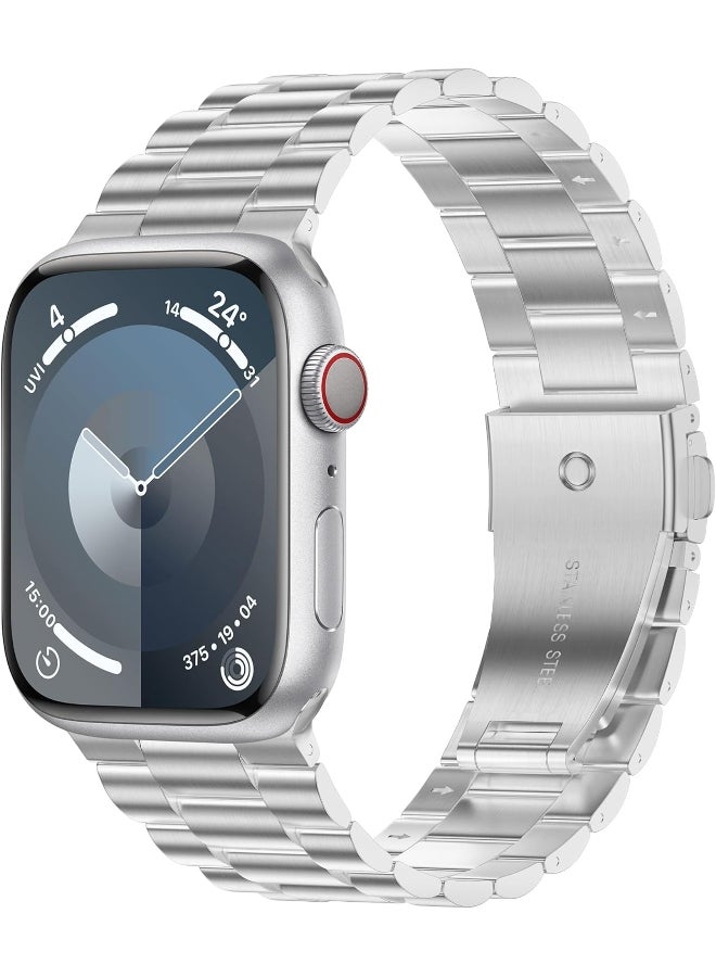 Stainless Steel Band for Apple iWatch Series Ultra 2 9 8 7 6 5 4 3 SE 49MM 45MM 41MM 40MM 44MM 38MM 42MM 38 40 41 42 44 45 49 MM Metal Strap Bracelet 